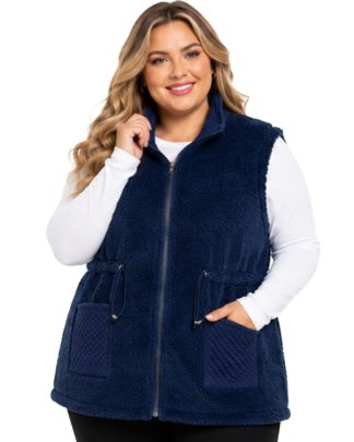 Chaqueta XXL felpa sin mangas COD1180